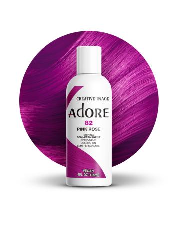 Adore Shining Semi Permanent Hair Colour 82 Pink Rose 82 Pink Rose 118 ml (Pack of 1) - Buy Online on GoSupps.com