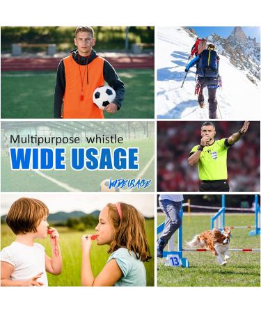 Flutesan 48 Pack Plastic Whistles with Lanyard - Loud, Crisp Sports Whistles for Coaches & Referees - Bulk Pack for Training & Emergencies - Buy Online on GoSupps.com