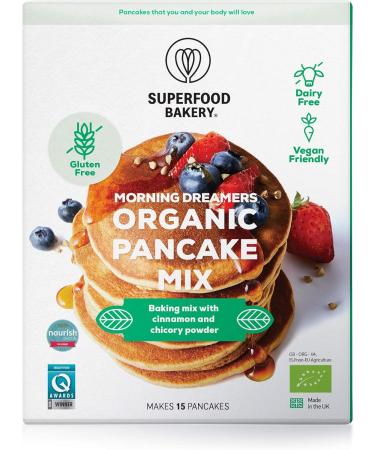 Superfood Bakery Morning Dreamers Organic Pancake Mix - Gluten Free, Dairy Free, Vegan Friendly, All-Natural (200g) - Buy Online on GoSupps.com