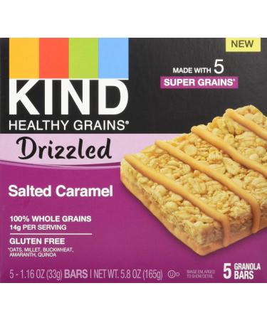 Kind Salted Caramel Drizzled Bars 5 Count, 5.8 OZ