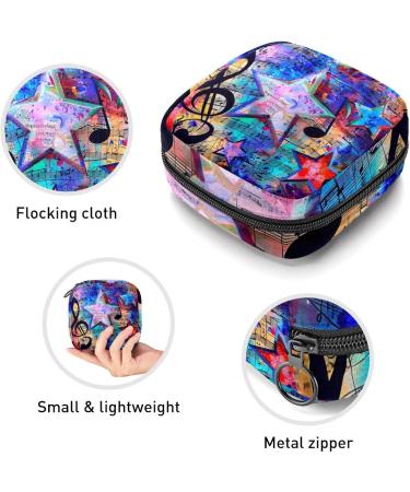 MUOOUM Tropical Leaves & Flowers Storage Bag for Women's Bandages & Menstrual Cup - Portable with Zipper Perfect for Teens & Women - Buy Online on GoSupps.com
