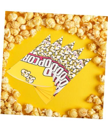 Healeved 500 Pcs Container Paper Popcorn Bags Popcorn Bucket Clear Cups Food Pouches Candy in Bulk Items Yellow Candy Paper Food Bag Bulk Food Containers for Food Gift Box Tight 16*16cmx5pcs As Shownx5pcs - Buy Online on GoSupps.com