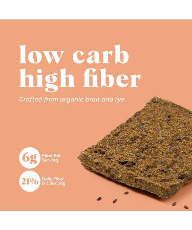 Organic High-Fiber Crackers | Non-GMO Crispbread for Vegan, Paleo & Low-Carb Diets | 1 Pack - Buy Online on GoSupps.com