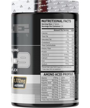 Amino 9 - Full Amino Acid Complex for Athletes & Bodybuilders | Enhance Performance | 324 Tablets - International Shipping Available - Buy Online on GoSupps.com