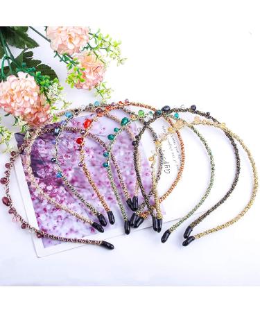 Zifengcer 7 Pcs Rhinestone Headbands for Women Girls - Sparkly Crystal Beaded Hair Hoop Set for Wedding Party - Non-slip Hair Accessories - Buy Online on GoSupps.com