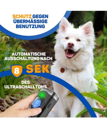 Vulpes Goods Anti Bark Device - Ultrasonic Dog Trainer with LED & 10m Range | Stop Barking Safely - Buy Online on GoSupps.com