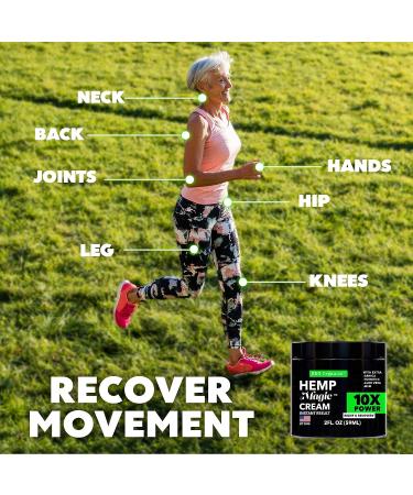 Hemp & Arnica Cream 8oz - Natural Pain Relief for Joints & Muscles - Made in USA - Fast-Acting Menthol Rub - Buy Online on GoSupps.com