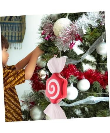GREENADSCAPE 1pc Chic Xmas Pendants Hanging Christmas Decorations Xmas Tree Pendant Christmas Candy Pendant Red Red 32CM - Buy Online on GoSupps.com