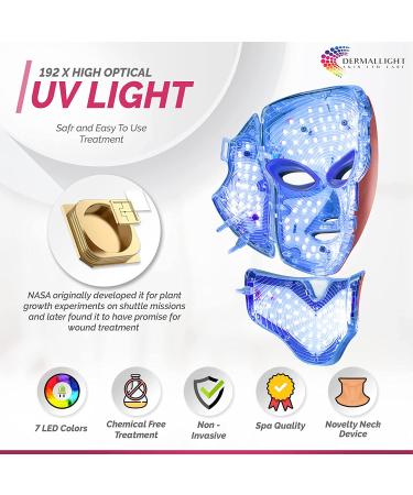 FDA Cleared 8-in-1 LED Light Therapy Face Mask for Anti-Aging & Dark Spot Removal + Ice Roller - Rose Gold - Buy Online on GoSupps.com