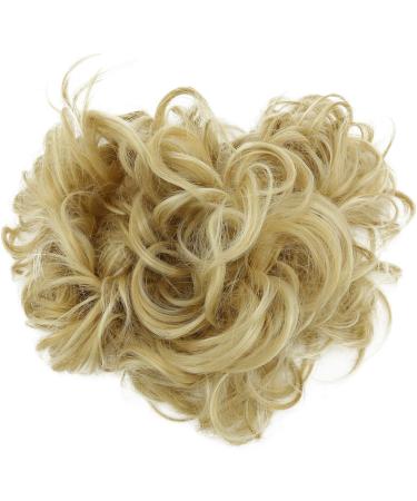 CAISHA XXL Voluminous Curly Messy Bun Updo Hairpiece in Light Blonde #22H613A HW39 - Buy Online on GoSupps.com