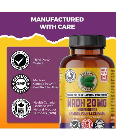 Pure Labs Vitamins NADH Uniquitol Vitamins 60 CT - Buy Online on GoSupps.com