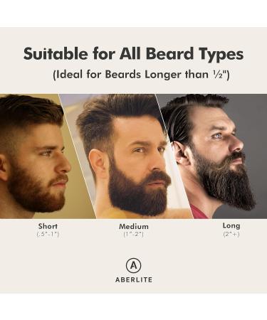Aberlite Go 2 - Cordless Beard & Hair Straightener | Anti-Scald Ionic Heated Brush for All Beard Types | International Shipping Available - Buy Online on GoSupps.com