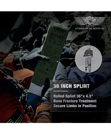 EVERLIT Emergency Trauma Kit CAT GEN-7 Multi-Purpose IFAK for Wilderness, Trip, Cars - Ideal Fathers Day Gift for Him - Tan - Buy Online on GoSupps.com