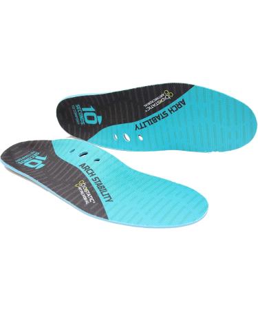 10 Seconds 3720 Arch Stability Insoles - Aqua M 13/13.5 - 1 Pair - Buy Online on GoSupps.com