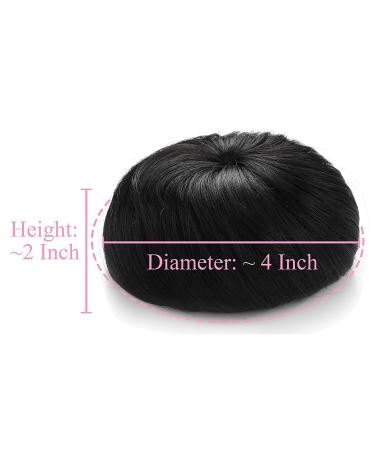 Synthetic Hair Chignon Donut Bun Wig Hairpiece in Dark Brown - Onedor - Buy Online on GoSupps.com