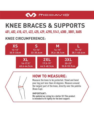McDavid X-Large Knee Brace Support with Side Stays | Compression Sleeve for Knee Stability, Patellar Tendonitis, Arthritis Pain Relief & Recovery - Buy Online on GoSupps.com