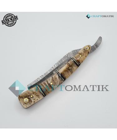 Razor Damascus Steel Men's Gift Set - High Quality Handmade Barber Razor | DBR55 - Buy Online on GoSupps.com