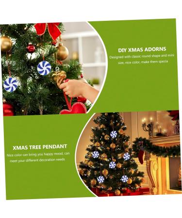 Alipis 100 Pcs Round Crafts Beads Winter Christmas Tree Accessories Mint Christmas Socks Christmas Tree Pendant Candy Charm Decorations DIY Charms Candy Accessories Scattered Beads - Buy Online on GoSupps.com