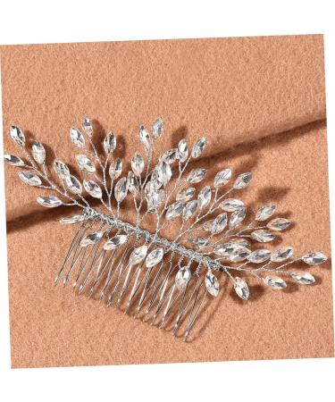 Ipetboom Pearl Tiara Hair Comb Hair Barrettes for Women Womens Barrettes for Hair Hanfu Hair Accessories Flower Hair Tiara Rhinestone Hair Side Comb Bride European and American Rhinestones - Buy Online on GoSupps.com