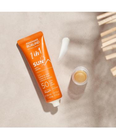 ANNEMARIE B RLIND Sun Antiaging 2in1 cream & stick SPF 50 30 ml offers high sun protection and care in one protects against premature skin aging intensively moisturizes - Buy Online on GoSupps.com