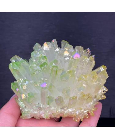 Natural Electroplating Quartz Cluster MeditationHome DecorationStone Crystal Cluster - Buy Online on GoSupps.com