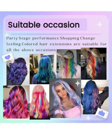 Ugeat 55cm Microring Extensions - Real Pink Remy Hair 25g Hot Pink Highlights - Buy Online on GoSupps.com