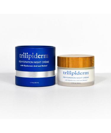 Trilipiderm Rehydration Night Cr me with Hyaluronic Acid & Vitamins | Anti-Aging Facial Moisturizer for Men & Women - 1.7 Fl Oz - Buy Online on GoSupps.com