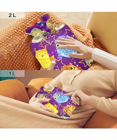 Buy Cute Owl Hot Water Bottle - 2L Cover for Pain Relief & Heat Therapy | International Shipping - Buy Online on GoSupps.com