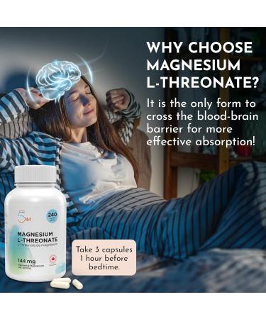 Live 5AM Magnesium L-Threonate 240 vcaps | 2 000 mg Magnesium L-Threonate (per 3 Capsules) 144 mg Elemental Magnesium Easy-to-Swallow Vegan Gluten-Free Magnesium Threonate per Serving Made in Canada 240 count (Pack of 1) - Buy Online on GoSupps.com
