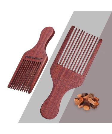 MANEJACK Beard Pick for Men - Wooden Afro Hair Lift Comb - Buy Online on GoSupps.com