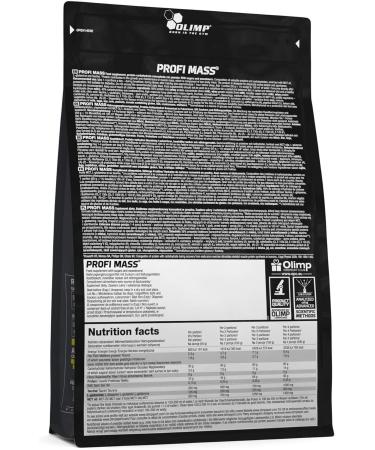 Olimp Sport Nutrition Profi Mass (1000 g) - Strawberry | Premium Protein for Muscle Gain | International Shipping Available - Buy Online on GoSupps.com