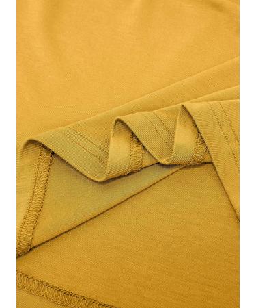 AUHEGN Women's Long Sleeve Lightweight Turtleneck Top X-Large Mustard - Buy Online on GoSupps.com