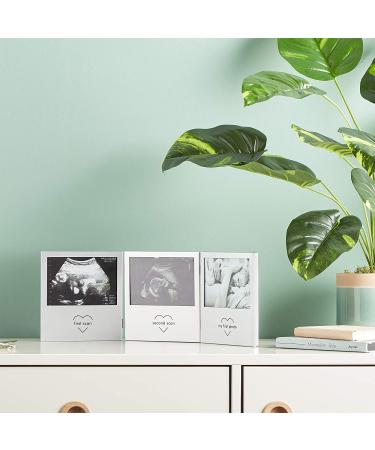 VonHaus Triple Sonogram Picture Frame - Preserve Ultrasound and Baby Photos - Buy Online on GoSupps.com