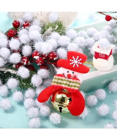 1000 Count 0.6 Inch White Glitter Pom Poms for Crafts and DIY - Fuzzy Craft Balls Hobby Supplies - Buy Online on GoSupps.com