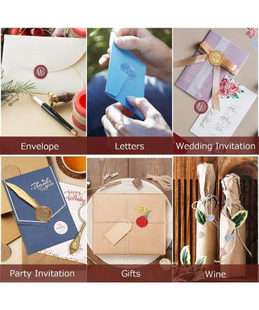 Yagugu Wax Stamps for Letter Sealing: 2Pcs Style Wax Stamp Sealer Seal Monogram Initial A Kit for Thanksgiving Christmas Halloween Wedding Invitations Party Envelope Alphabet Signatures Stamper Gift - Buy Online on GoSupps.com