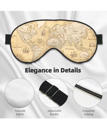 World Map Sleep Mask | Adjustable Double-Sided Eye Covers for Ultimate Comfort & Eye Care - Buy Online on GoSupps.com