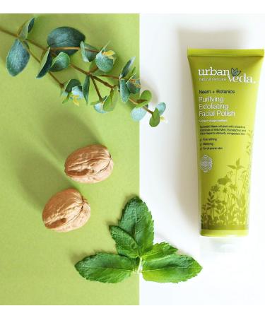 UrbanVeda Purifying Exfoliating Facial Polish 125ml - Natural Skincare for Clear and Radiant Skin - Buy Online on GoSupps.com