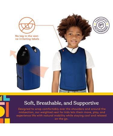 Special Supplies Weighted Sensory Compression Vest for Kids with ADHD, Autism, and Processing Disorders - Small (17x30 inches) - Calming and Supportive - Adjustable Weight Fit - Pack of 1 - Buy Online on GoSupps.com