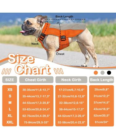 Shop Hjumarayan Cooling Vest for Dogs - Breathable Summer Dog Cooling Coat with D-Rings - Perfect for Hot Days | XS Orange - Buy Online on GoSupps.com