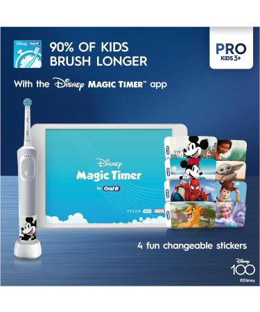 Oral-B Kids Power Pro Toothbrush Disney 100 Years | Age 3+ | Shop Now! - Buy Online on GoSupps.com