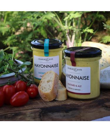 Charlie & Ivy's Smoked Garlic Mayonnaise 190g - Brilliantly British Mayos - Buy Online on GoSupps.com