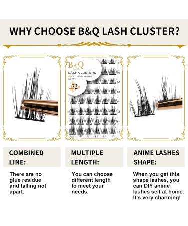 Buy BQ Lash Cluster Colored Eyelashes - DIY Eyelash Extensions (B41 D-16mm) for Home Use - International Shipping - Buy Online on GoSupps.com