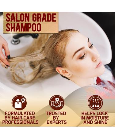 Moroccan Argan Oil Shampoo - Sulfate & Paraben Free Treatment for All Hair Types - Hydrating & Nourishing Formula for Women and Men - Buy Online on GoSupps.com