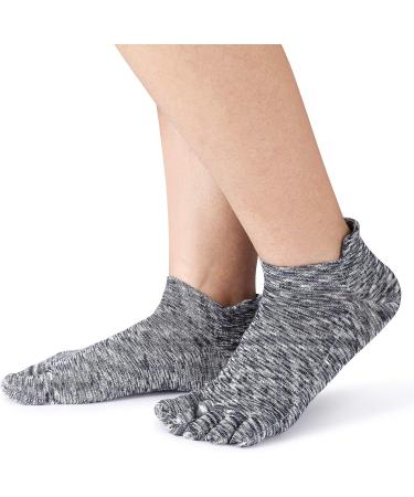 HABITER Women's Cotton Toe Socks - Lightweight No Show Running Socks 4 Pack - Multi-colored - Buy Online on GoSupps.com