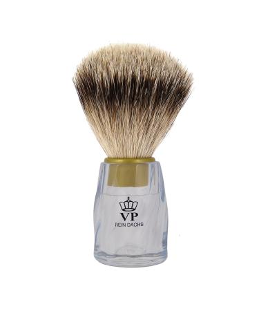 Shaving brush Royal VP - with real pure badger hair - crystal clear handle