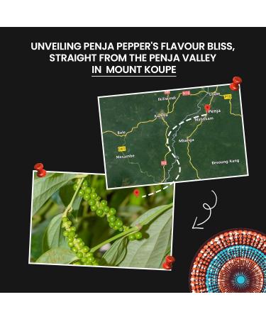 Fire Mountain Black Penja Pepper 100g - Single Origin Whole Peppercorn Berries from Penja Valley for Grinder Refill - Buy Online on GoSupps.com