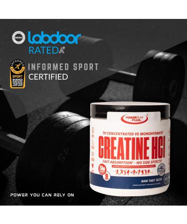 CREATINE HCl Powder for Men and Women, Muscle Strength, Brain Performance, Heart Health & Immune Support - Raw Tart Taste, 90 Servings - Buy Online on GoSupps.com