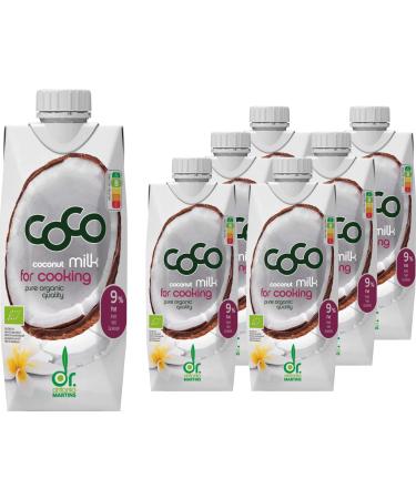 Dr. Antonio Martins Organic Coco Milk for Cooking (6 x 500 ml)