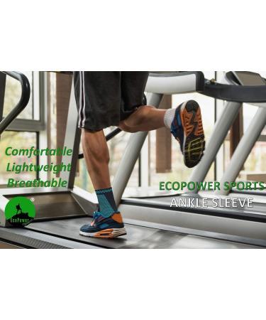 ECOPOWER SPORTS Ankle Support Brace Compression for Ligament Damage, Plantar Fasciitis & Arthritis - Elastic Ankle Support for Achilles Tendonitis & Strain - Green-L Size - 1 Unit - Buy Online on GoSupps.com