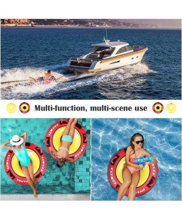 SUWTAIR Heavy Duty River Tube with Premium Nylon Cover - Commercial Grade Inflatable Rafting Tube for Adults - Buy Online on GoSupps.com